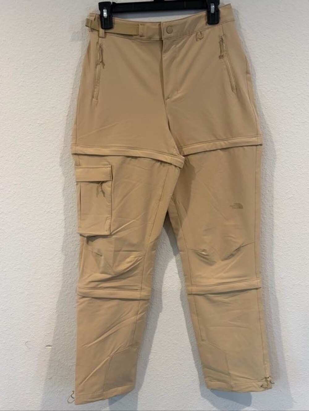 NEW The North Face Womens Khaki Stone Bridgeway Convertible Zip Pants Size 4